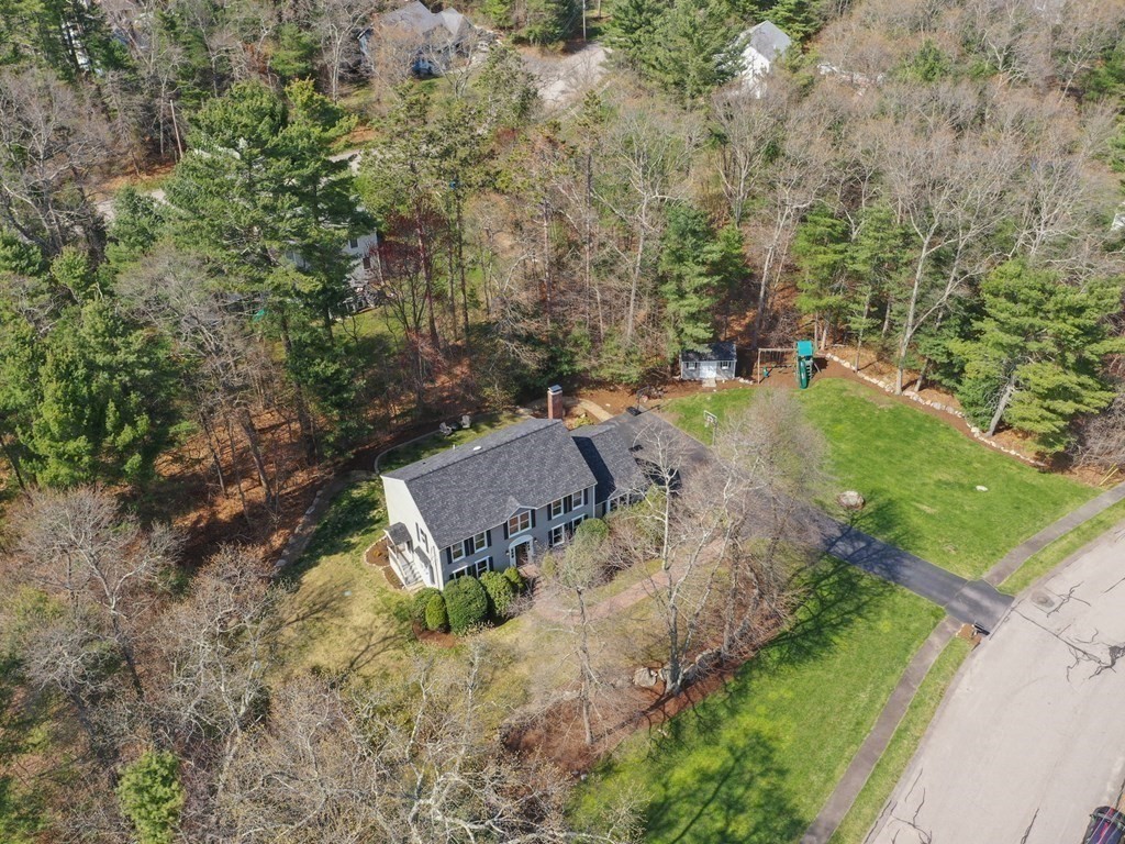 2 Deer Run Road Easton, MA 02356 - Photo 11 of 42 an aerial view of a house with yard swimming pool and outdoor seating
