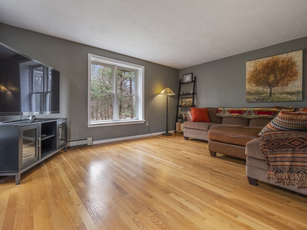 2 Deer Run Road Easton, MA 02356 - Photo 27 of 42 a living room with furniture a fireplace and a flat screen tv