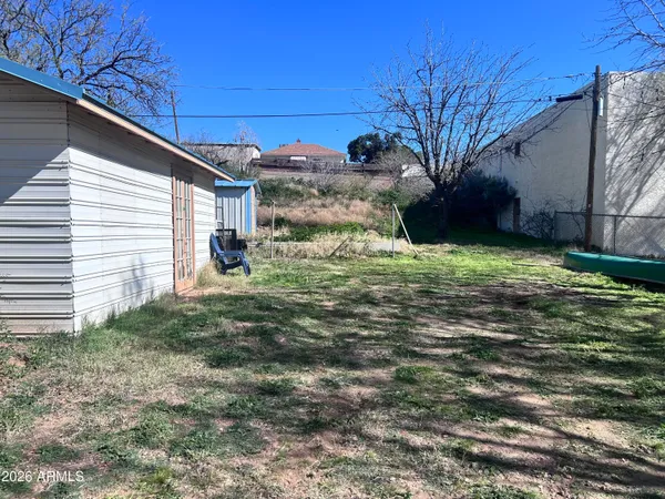 a backyard of a house