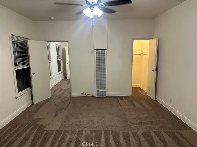 a view of a room with an empty space