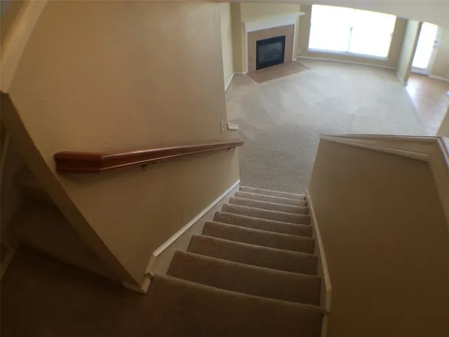 a view of small space with racks on the wall