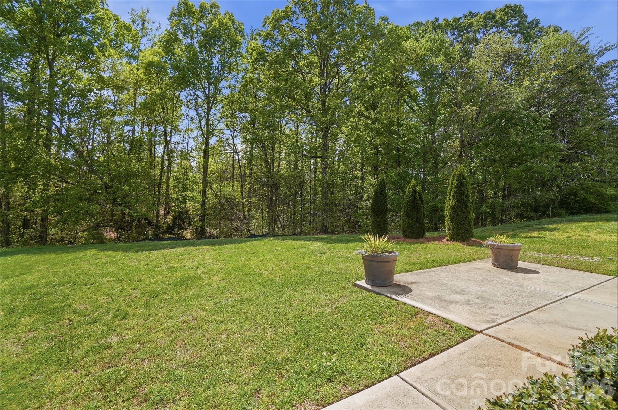 3383 Keady Mill Loop Kannapolis, NC 28081 - Photo 42 of 47 a backyard of a house with trampoline