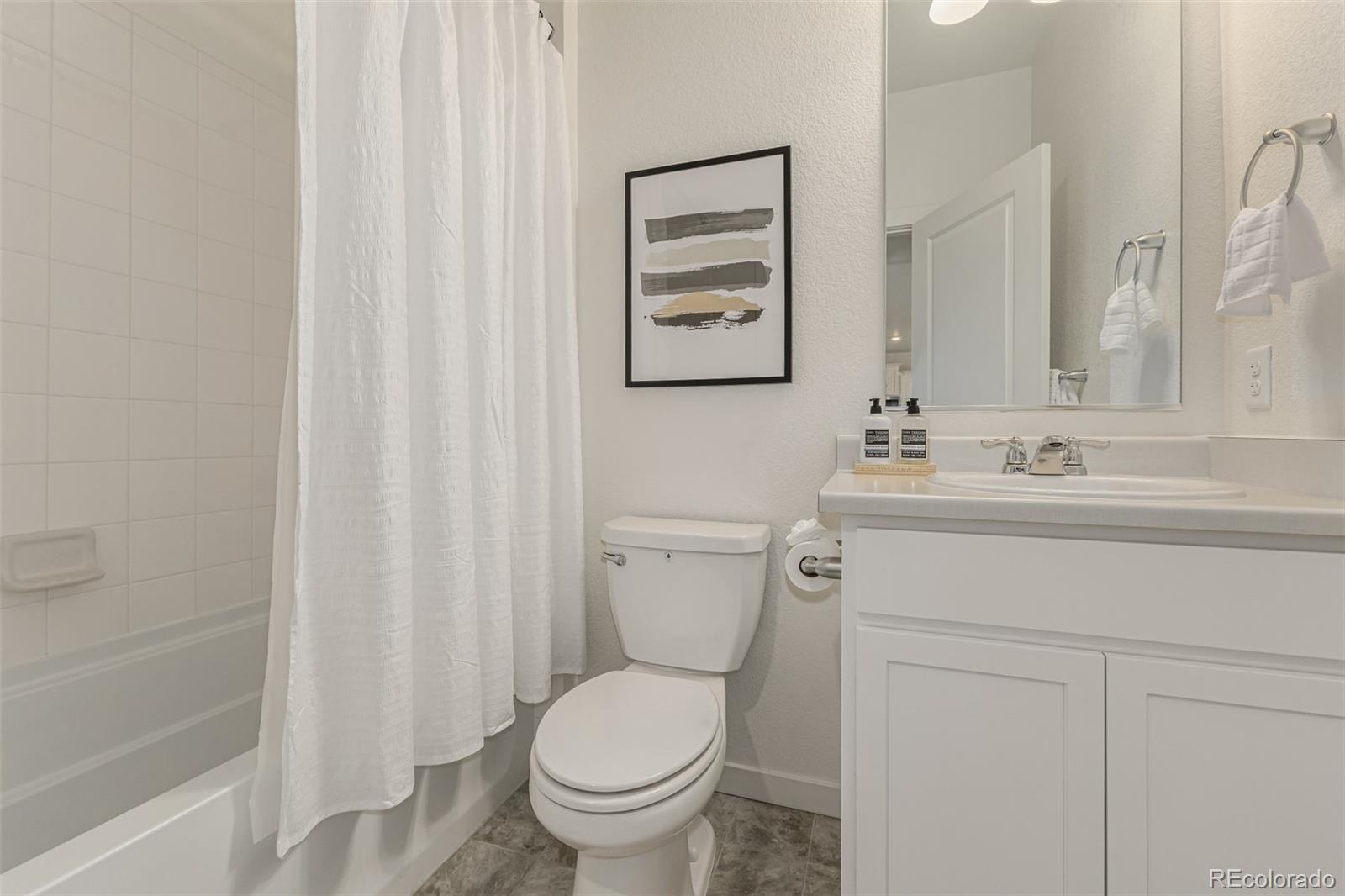 773 Allium Street Watkins, CO 80137 - Photo 13 of 46 a bathroom with a sink toilet and a mirror
