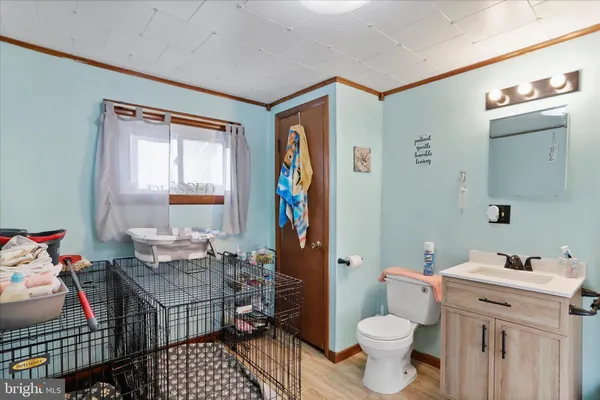 a room with storage and utility