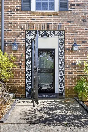 a building with a door
