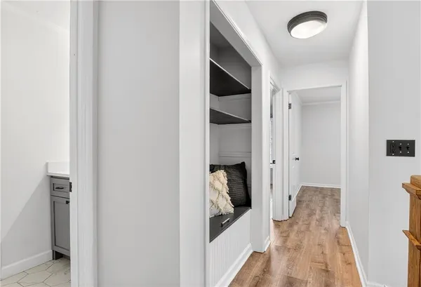 a view of storage and utility room