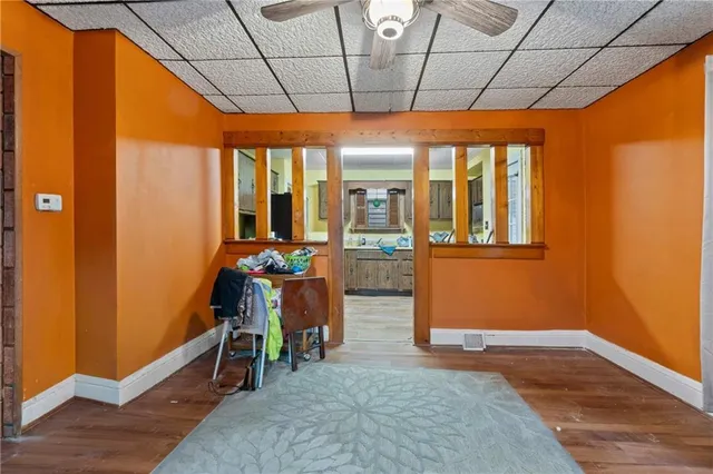 a view of a room with furniture window and outside view
