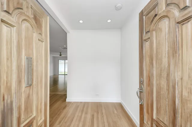 a view of an empty room