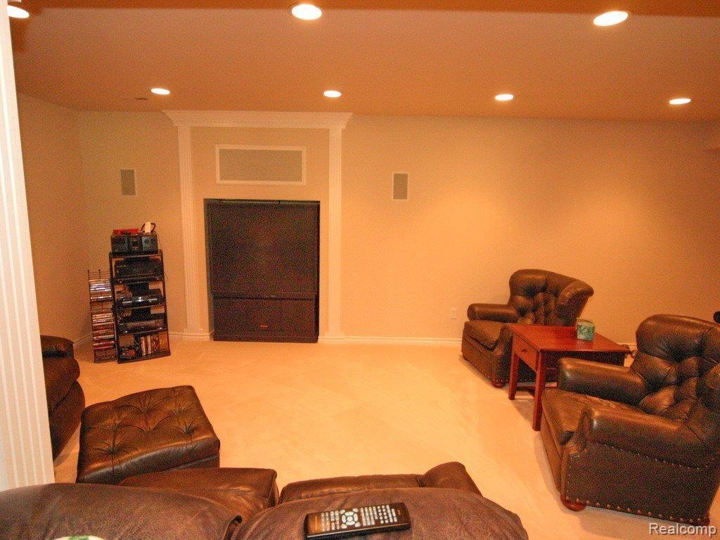 5592 Kirkridge Trail Rochester, MI 48306 - Photo 21 of 25 Lower Level Theatre Room