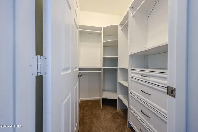 a view of walk in closet