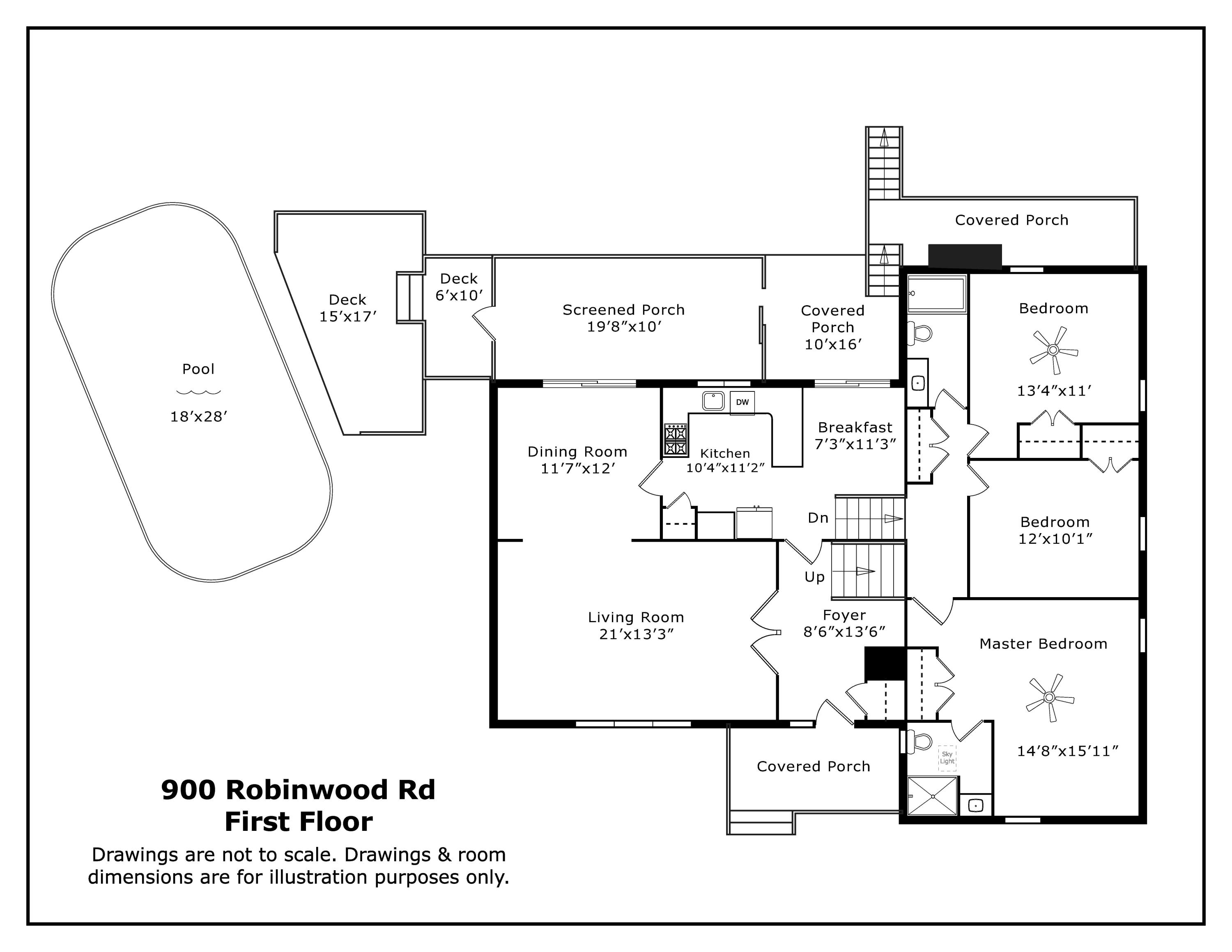 900 Robinwood Road Aberdeen, NC 28315 - Photo 8 of 58 900 Robinwood Rd_First Floor