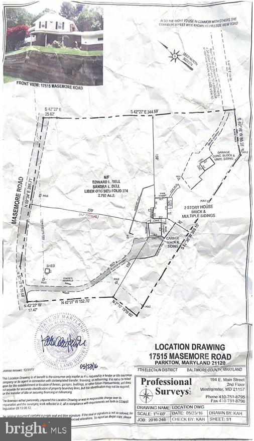 17515 Masemore Road Parkton, MD 21120 - Photo 35 of 36 a black and white photo of a painting