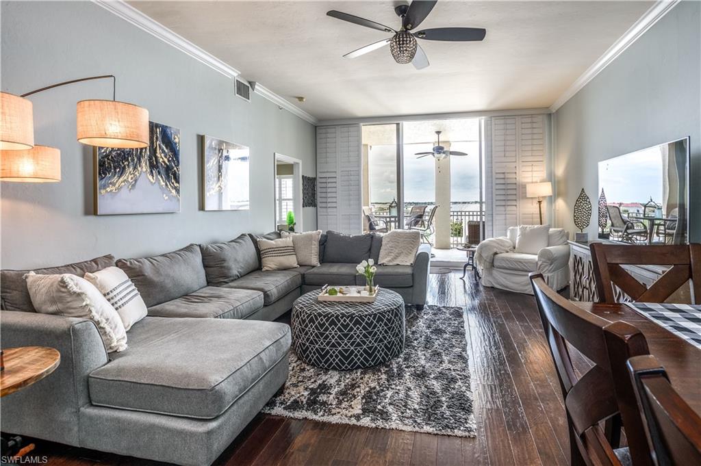 450 Bayfront Place, Unit 4508 Naples, FL 34102 - Photo 3 of 24 a living room with furniture and a large window