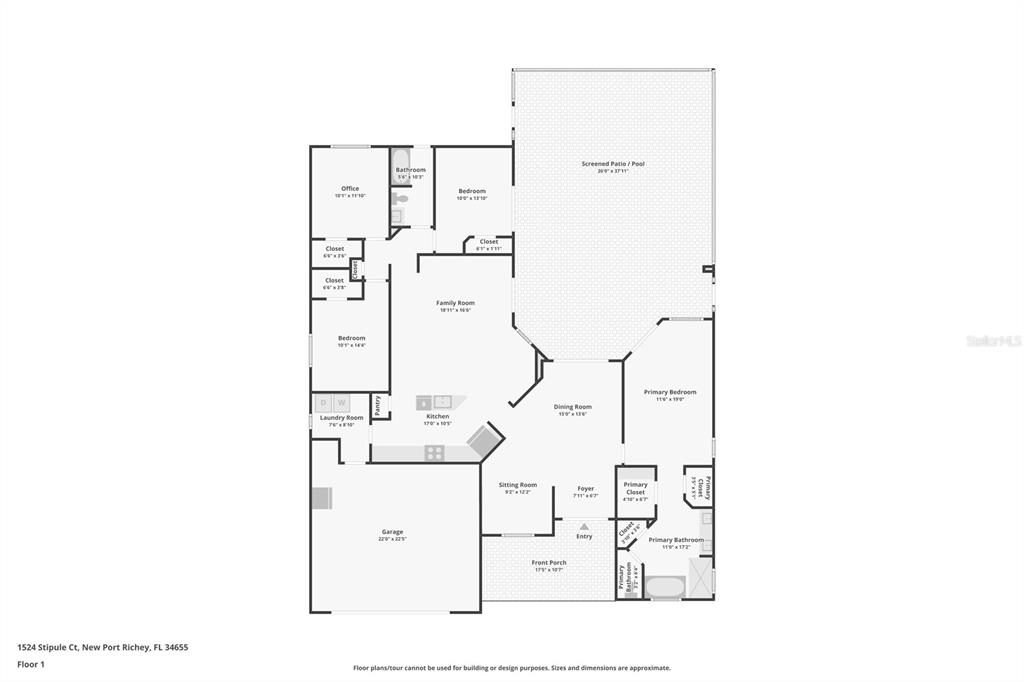 1524 Stipule Court Trinity, FL 34655 - Photo 7 of 43 a picture of floor plan