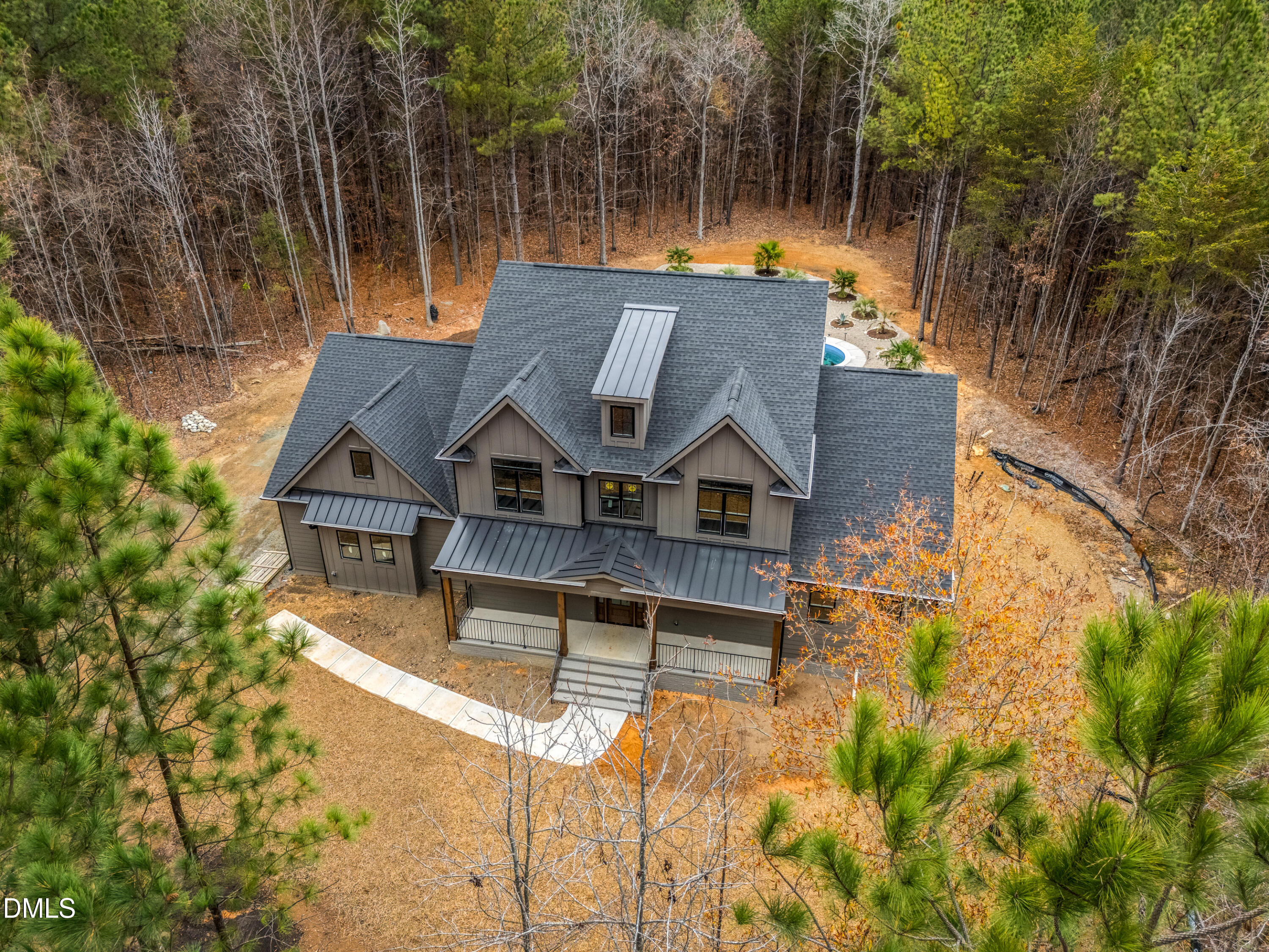 1200 Lake Wendell Road Wendell, NC 27591 - Photo 2 of 11 aerial view of a house with swimming pool