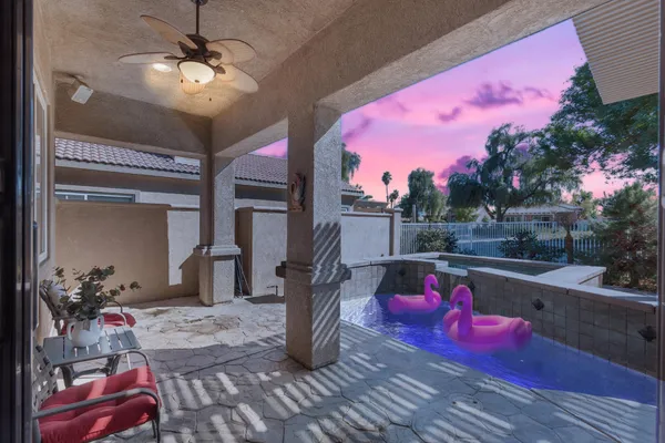 a view of a lobby with a potted plant