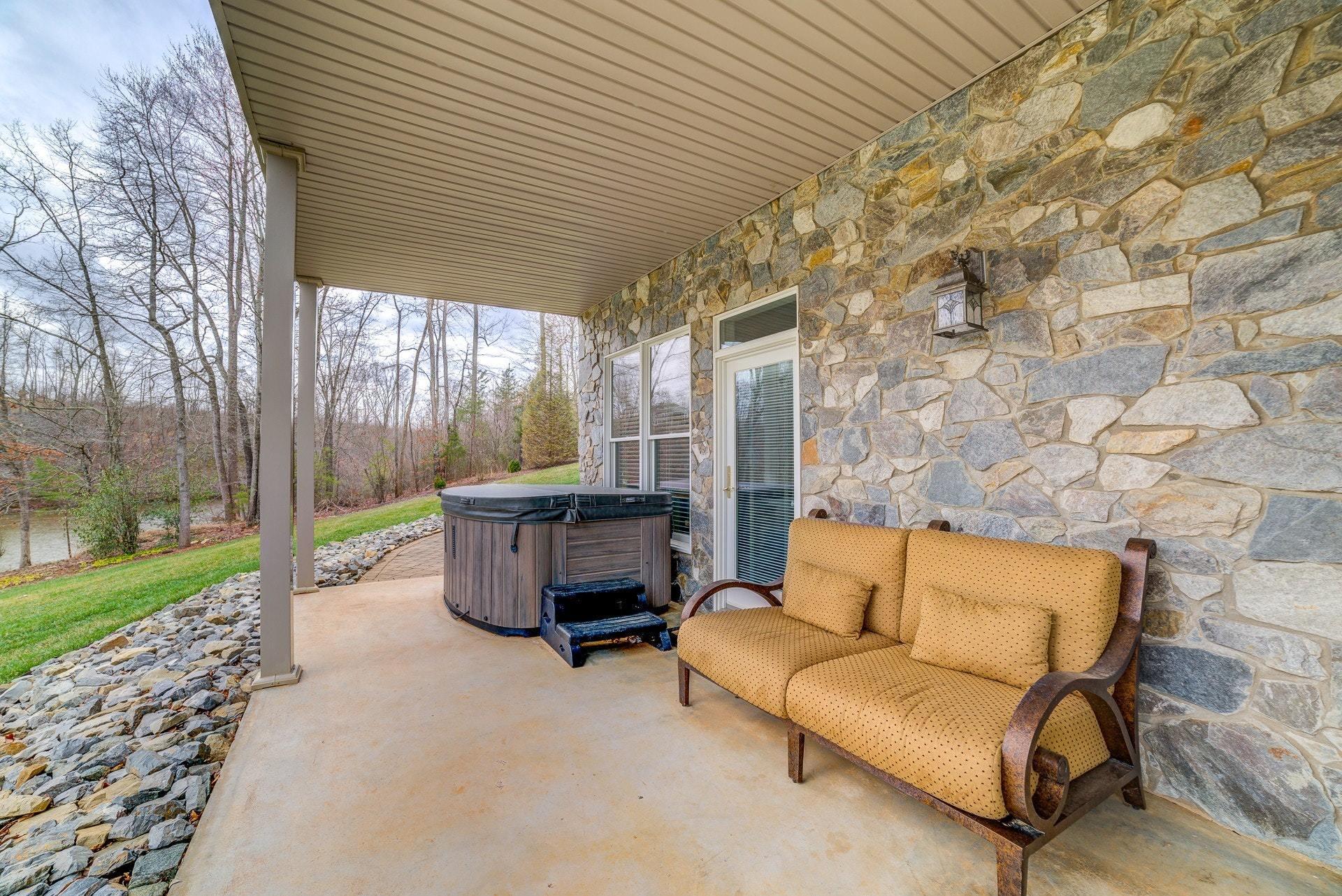 270 Cedar Bay Road Union Hall, VA 24176 - Photo 49 of 77 Patio with hottub
