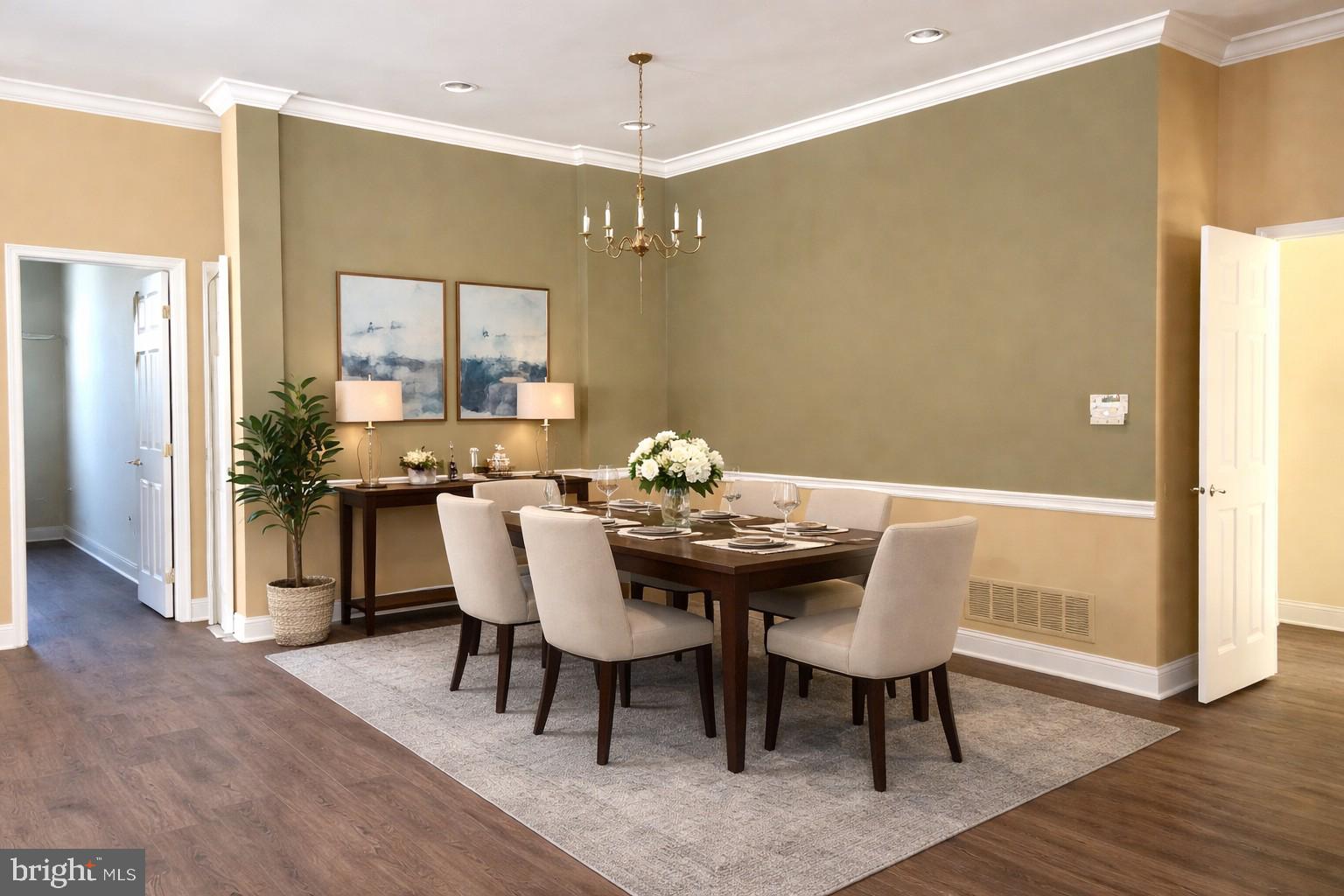 8 Manley Road Pennington, NJ 08534 - Photo 3 of 27 Dining Room Virtually Staged