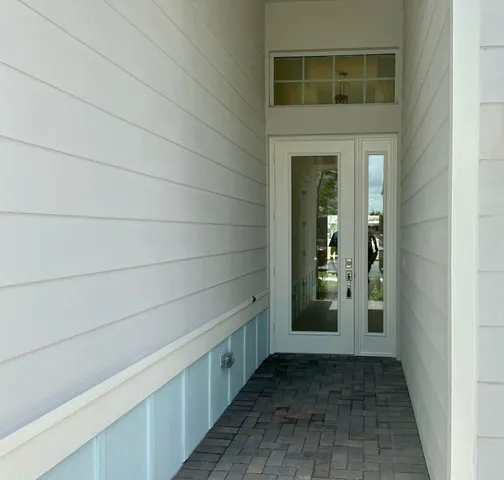 a view of a pathway of a house