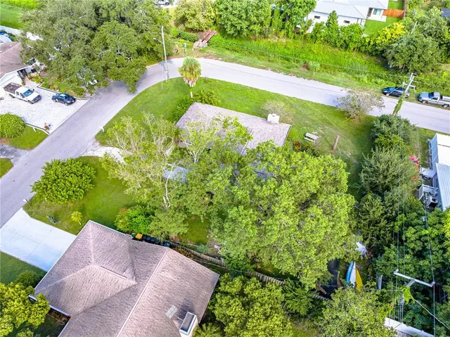 a view of a yard with plants