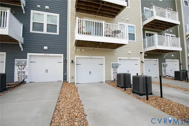 a front view of a building with glass door