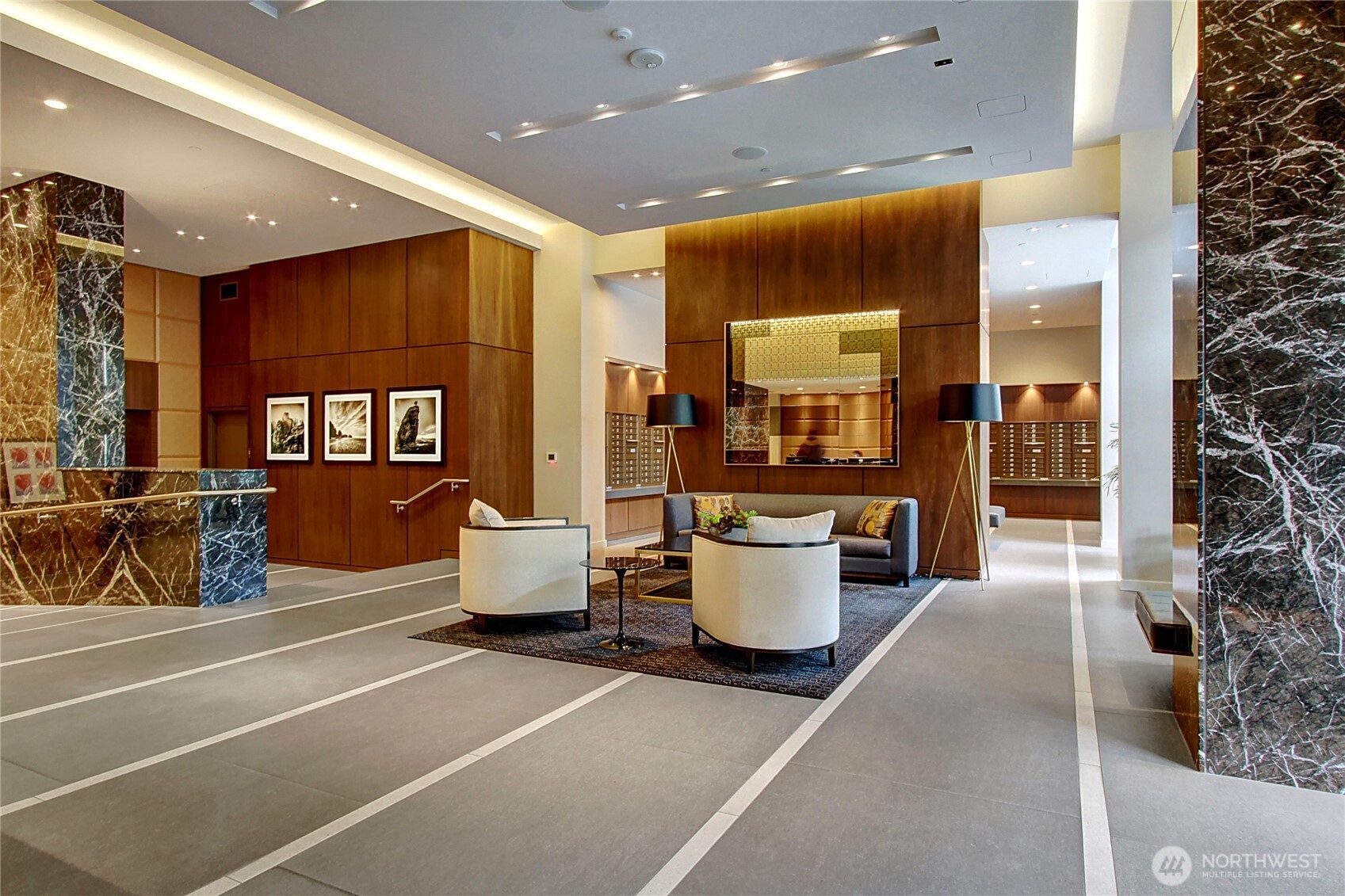 583 Battery Street, Unit 1405N Seattle, WA 98121 - Photo 25 of 37 a lobby with furniture and window