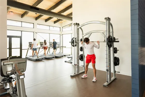 a view of gym equipment