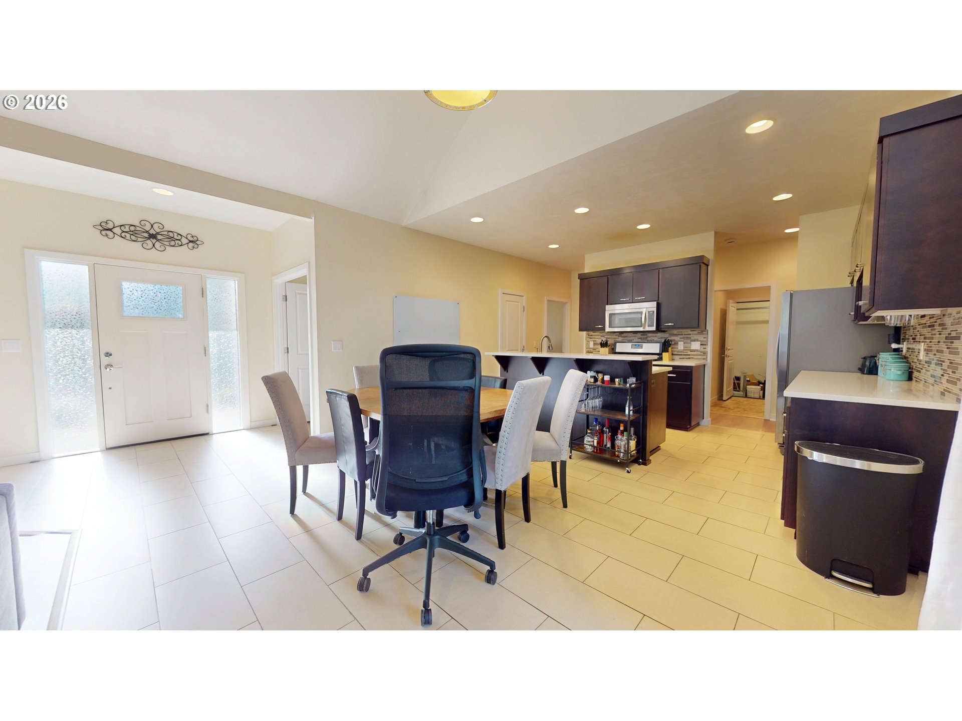 375 Mia Lane Eugene, OR 97401 - Photo 19 of 44 a living room with lots of furniture and kitchen view