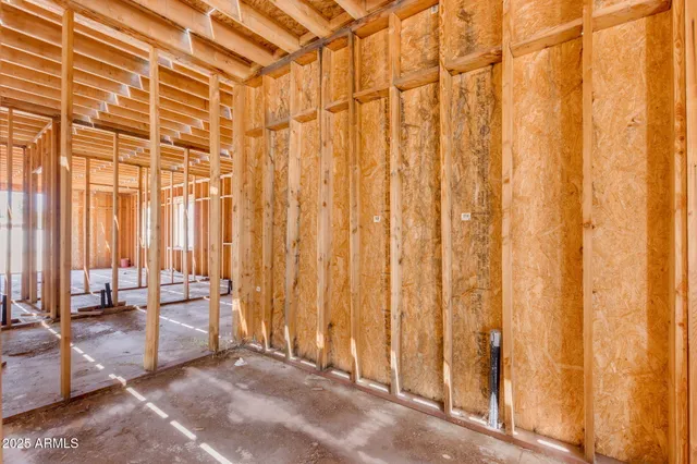 a view of a room with a window