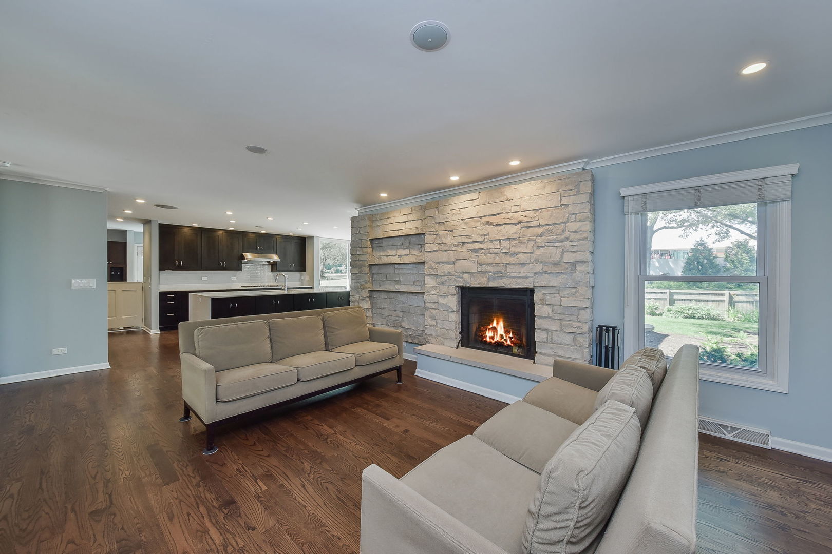 1325 Culpepper Drive Naperville, IL 60540 - Photo 14 of 34 a living room with furniture and a fireplace