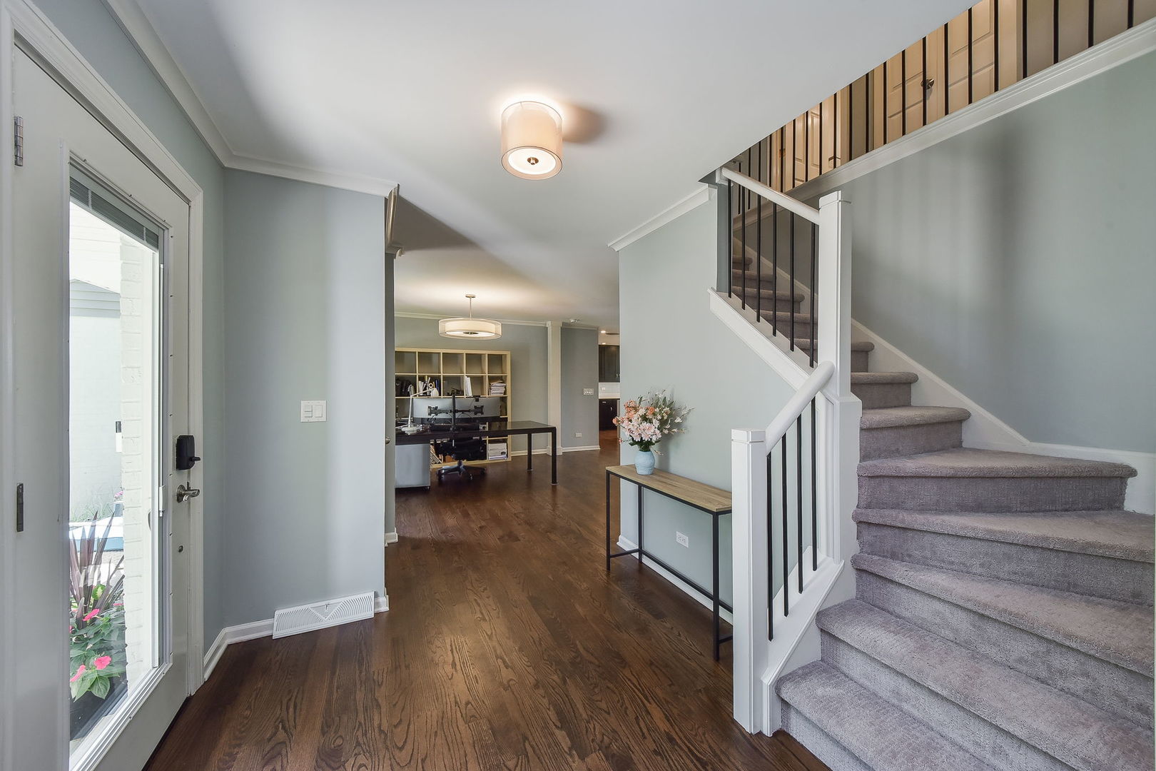1325 Culpepper Drive Naperville, IL 60540 - Photo 3 of 34 a view of entryway and hall with wooden floor