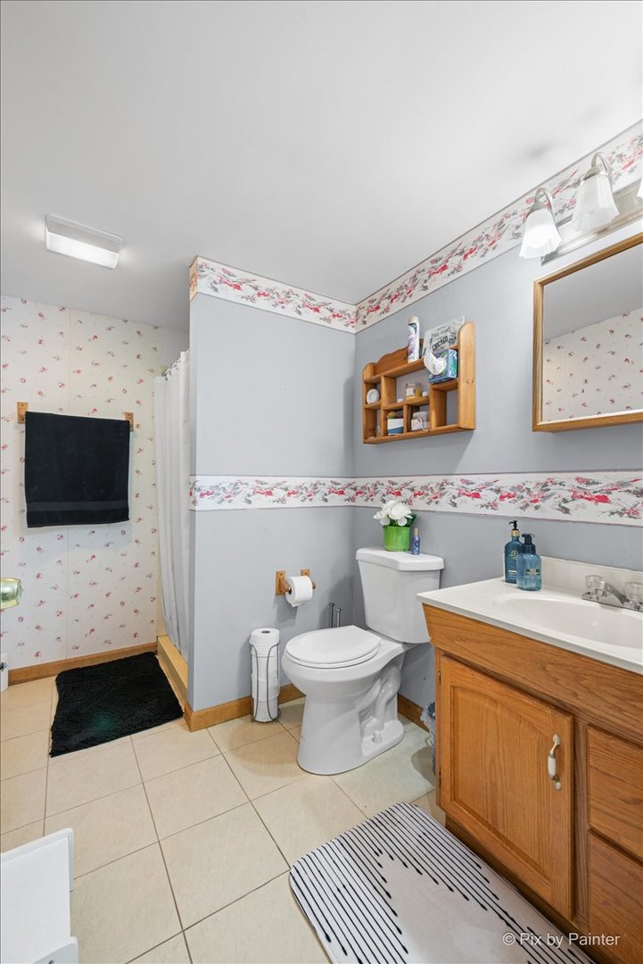 920 Mensching Road Roselle, IL 60172 - Photo 30 of 40 a spacious bathroom with a toilet a sink and mirror