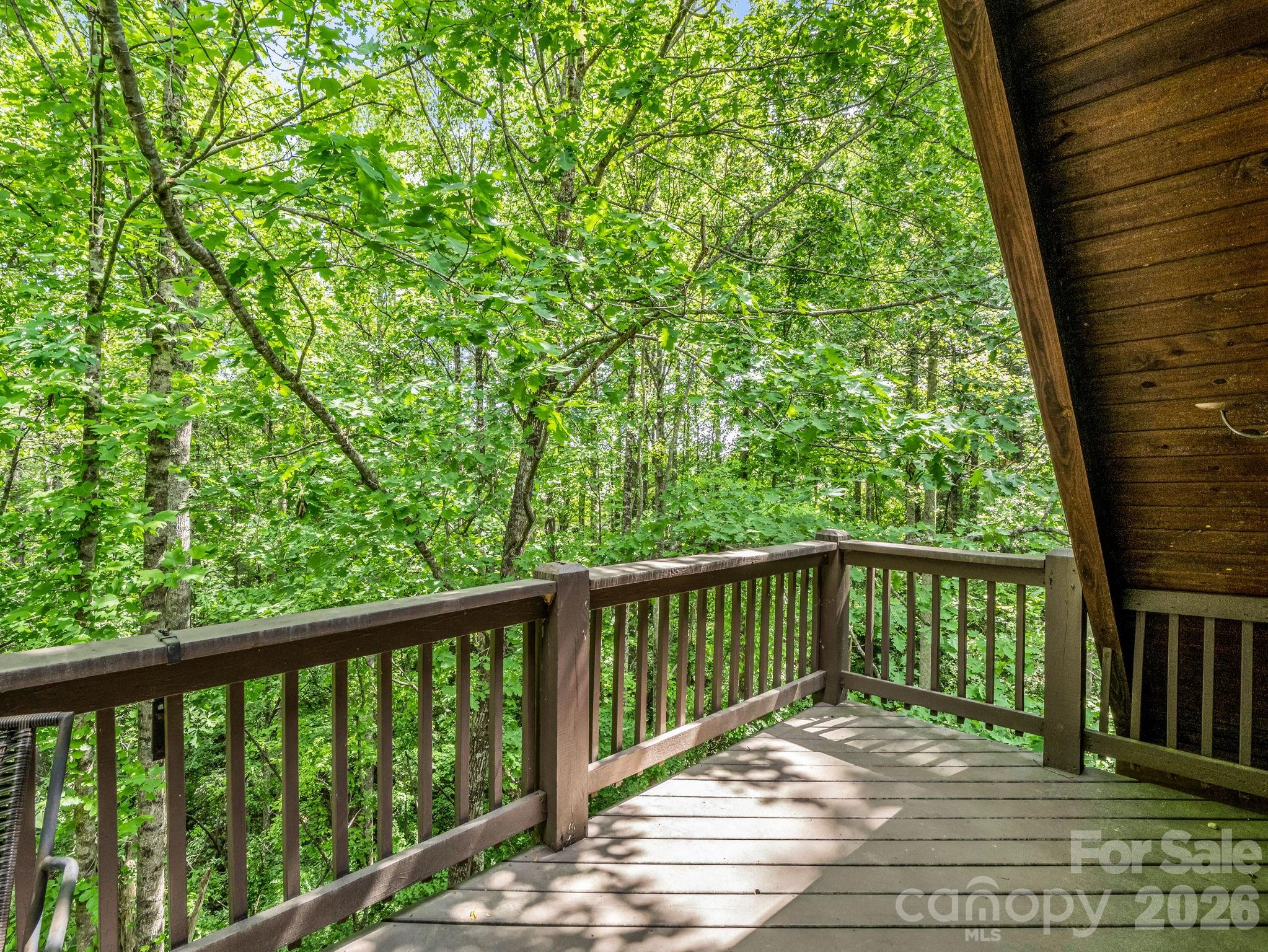 165 Dream Road Hendersonville, NC 28792 - Photo 40 of 46 a view of balcony with wooden floor