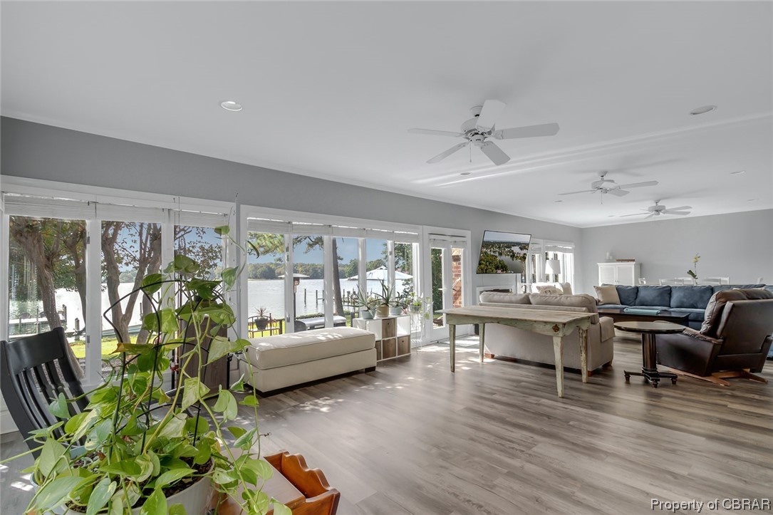 292 Crowder Point Drive Reedville, VA 22539 - Photo 12 of 50 Sunroom with fabulous views