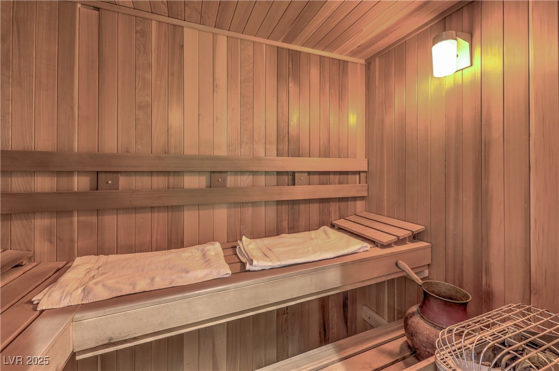 3910 West Pebble Road Las Vegas, NV 89139 - Photo 45 of 59 Sauna / with wooden ceiling and wood walls