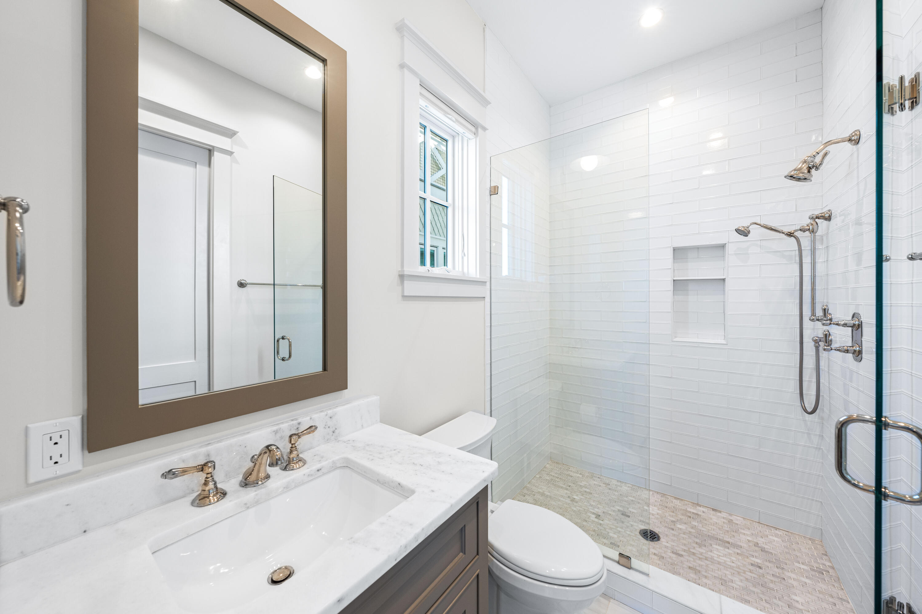 10 Rainer Ln Inlet Beach Inlet Beach, FL 32461 - Photo 36 of 55 a bathroom with a sink a toilet and shower