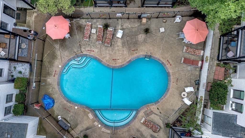 1480 Commonwealth Avenue, Unit 10 Boston, MA 02135 - Photo 15 of 19 an aerial view of a kitchen
