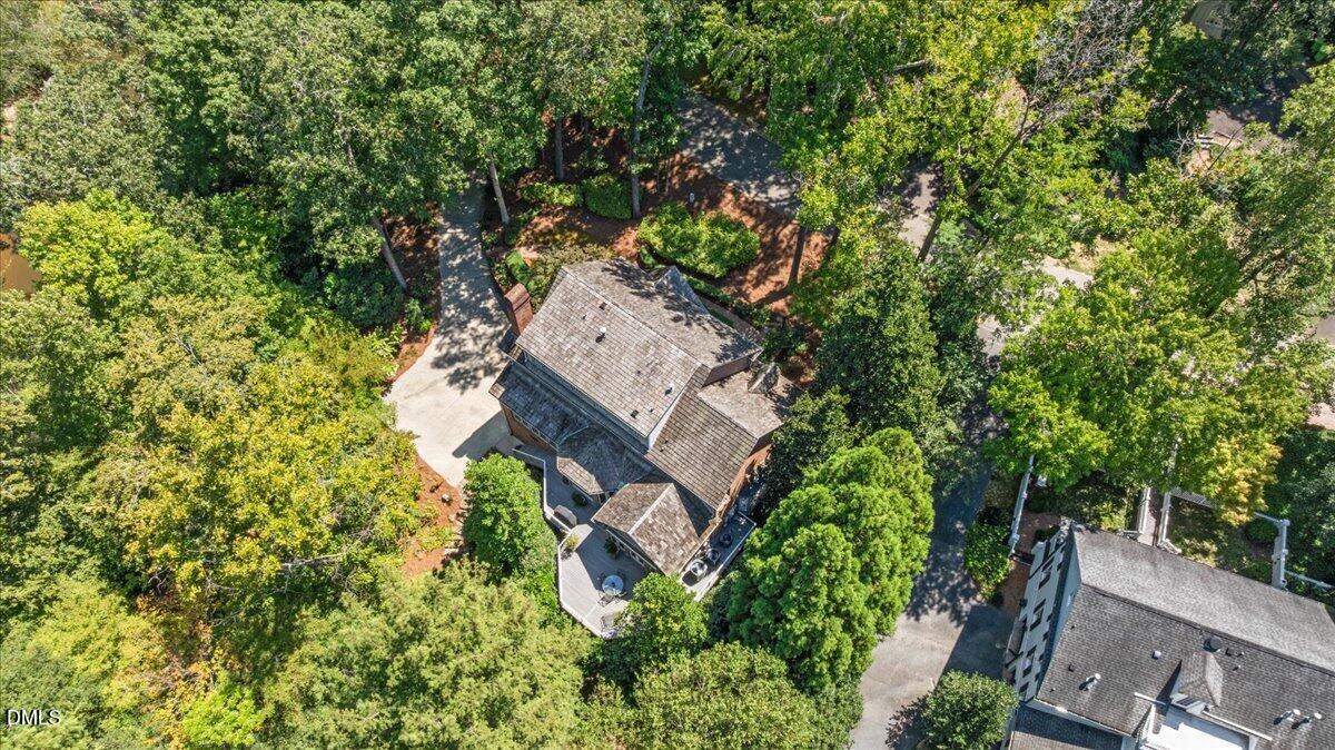 512 Hertford Street Raleigh, NC 27609 - Photo 37 of 39 an aerial view of a house with a yard