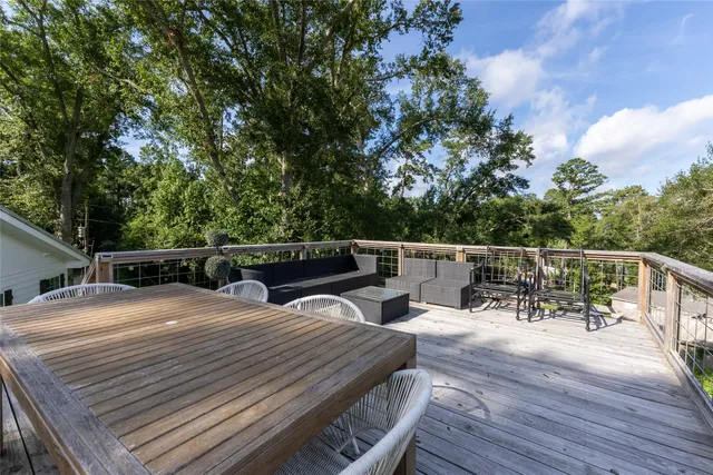 a view of a lake from a balcony