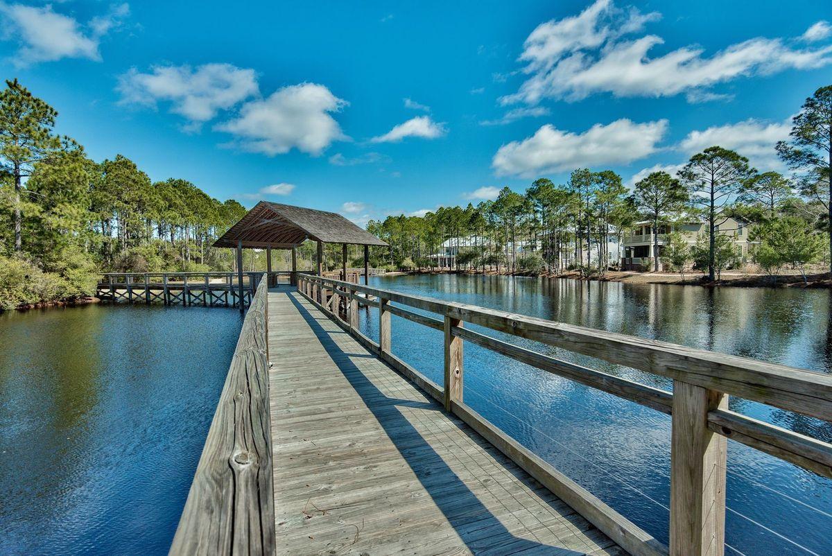Lot 41 Okeechobee West Santa Rosa Beach, FL 32459 - Photo 19 of 29 a view of a lake with a deck