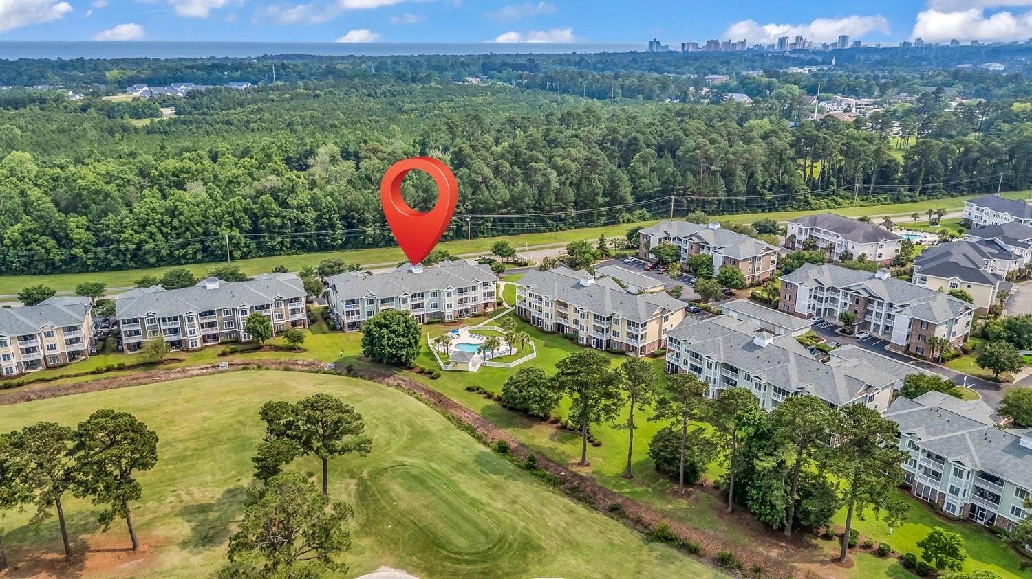 4801 Luster Leaf Circle, Unit 104 Myrtle Beach, SC 29577 - Photo 36 of 37 Aerial view of a golf club