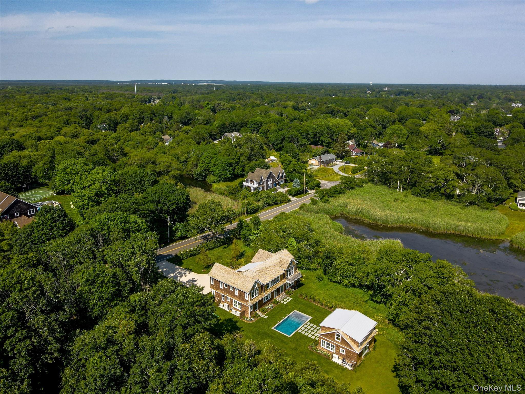 161 South Road Westhampton, NY 11977 - Photo 30 of 32 a view of a lake with a city