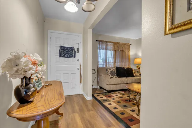 a view of a livingroom with furniture and a couch