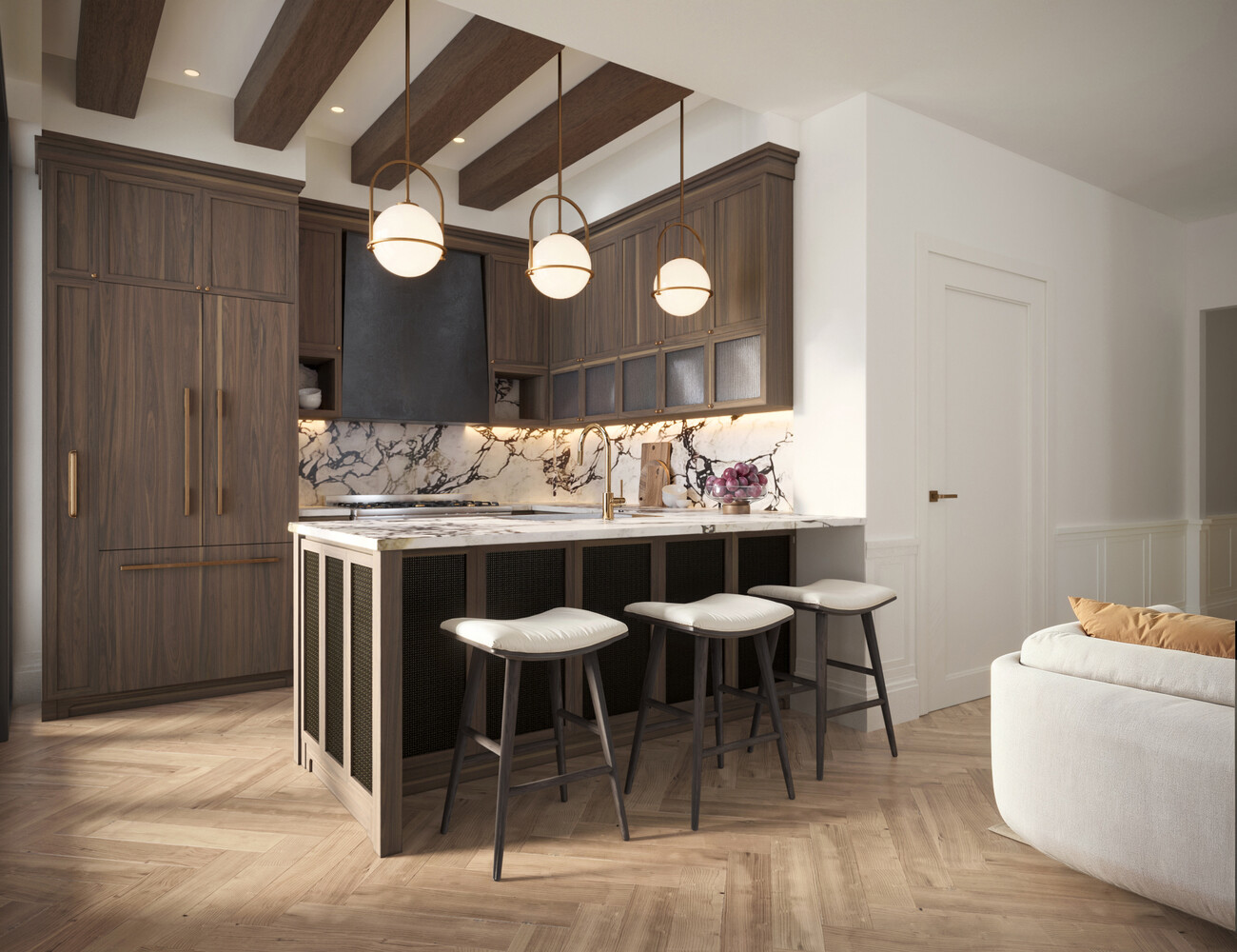 402 Union Avenue, Unit 4 Brooklyn, NY 11211 - Photo 2 of 9 a view of a dining room with furniture and wooden floor