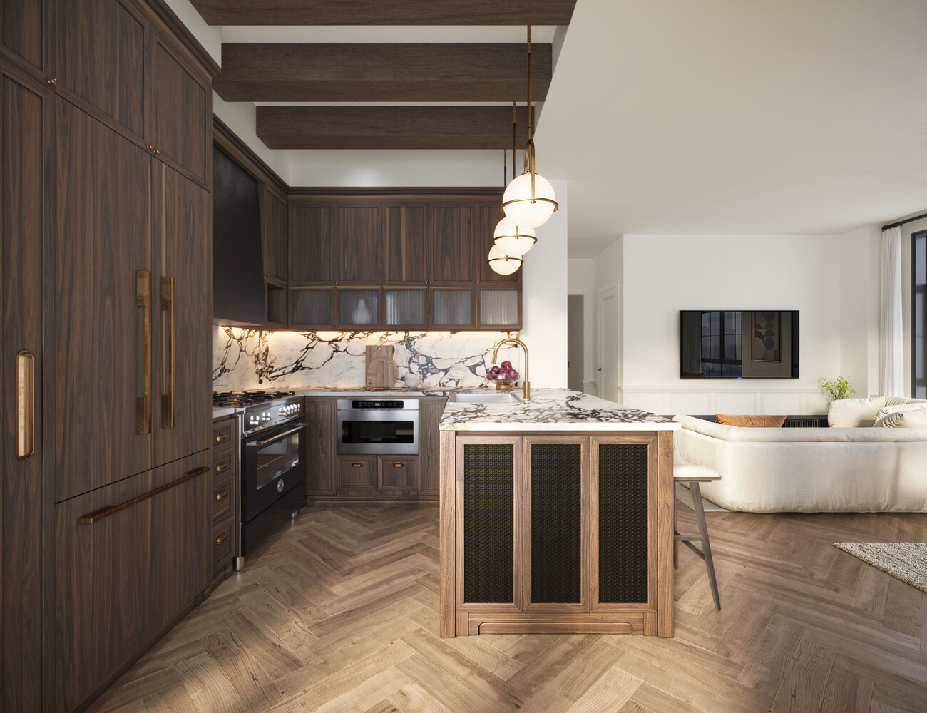402 Union Avenue, Unit 4 Brooklyn, NY 11211 - Photo 3 of 9 a kitchen with a stove and a refrigerator