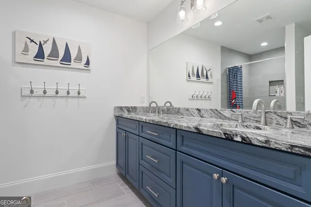 a view of a wooden deck next to a yard