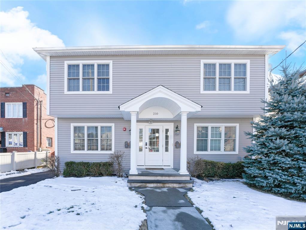 a front view of a house