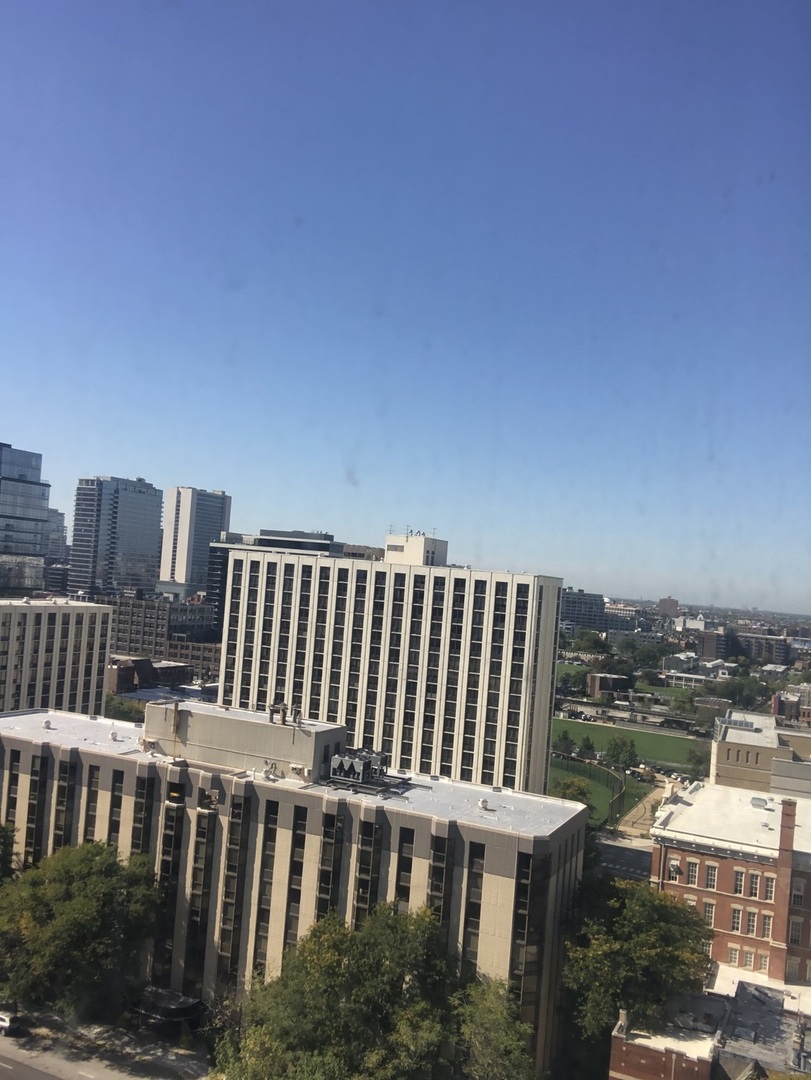 111 West Maple Street, Unit 1309 Chicago, IL 60610 - Photo 14 of 14 a view of a white building with wooden floor and fence
