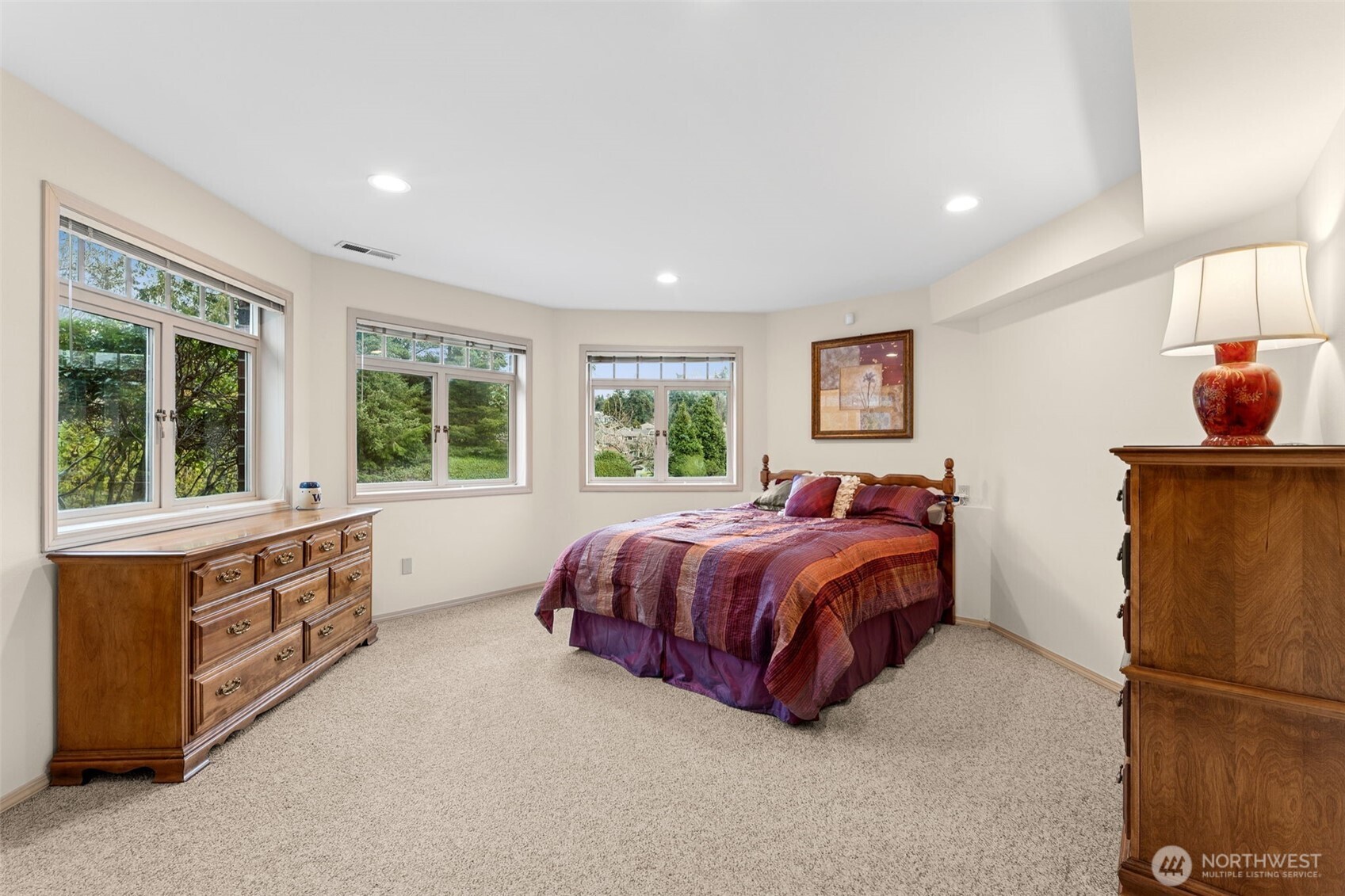 19301 4th Place Southwest Normandy Park, WA 98166 - Photo 15 of 37 a spacious bedroom with a bed and window
