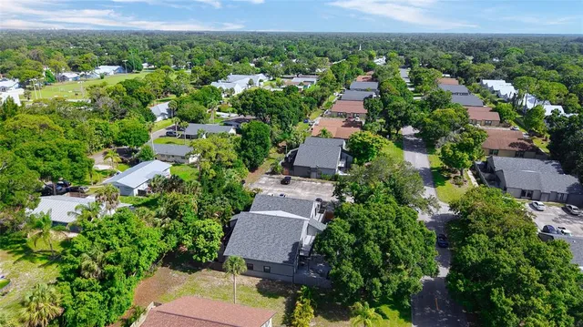 an aerial view of multiple house